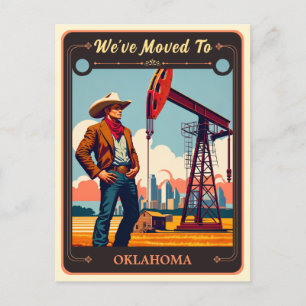 Nous sommes allés en Oklahoma   Carte postale Vint