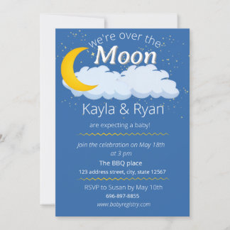 nous sommes au-dessus de la lune invitation pour u