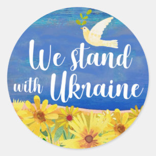 NOUS SOMMES AVEC DES Stickers UKRAINE