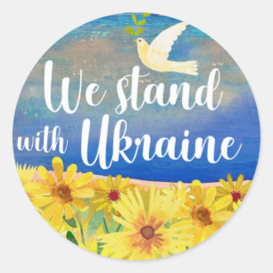NOUS SOMMES AVEC DES Stickers UKRAINE