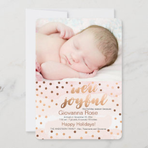 Nous sommes carte joyeuse de vacances de photo