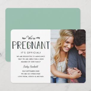 Nous sommes enceintes   Faire-part de grossesse