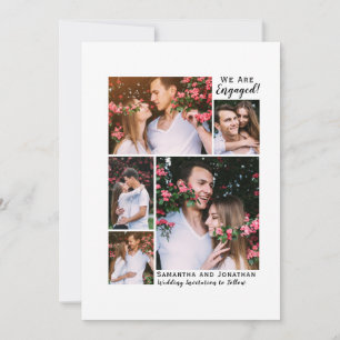 Nous sommes engagés 5 Fiançailles photo Faire-part