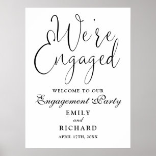 Nous sommes engagés Affiche de bienvenue de la par