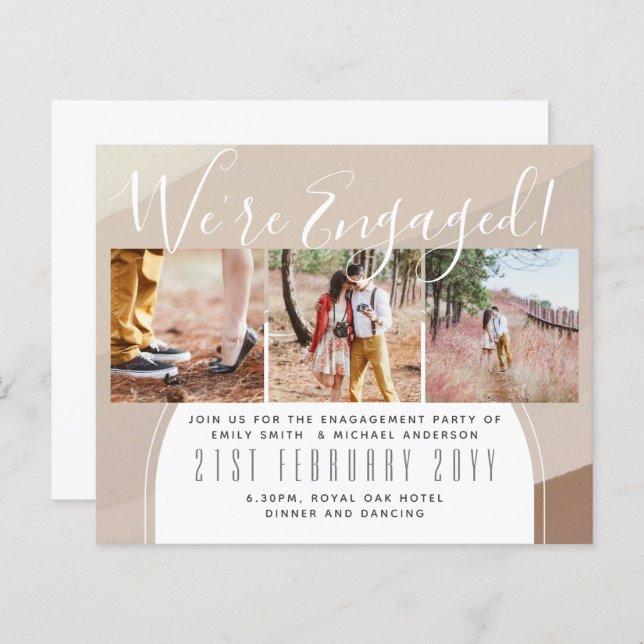 Nous sommes engagés ! Moderne Photo Collage Invita (Devant / Derrière)