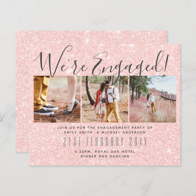 Nous sommes engagés ! Moderne Photo Collage Invita (Devant / Derrière)