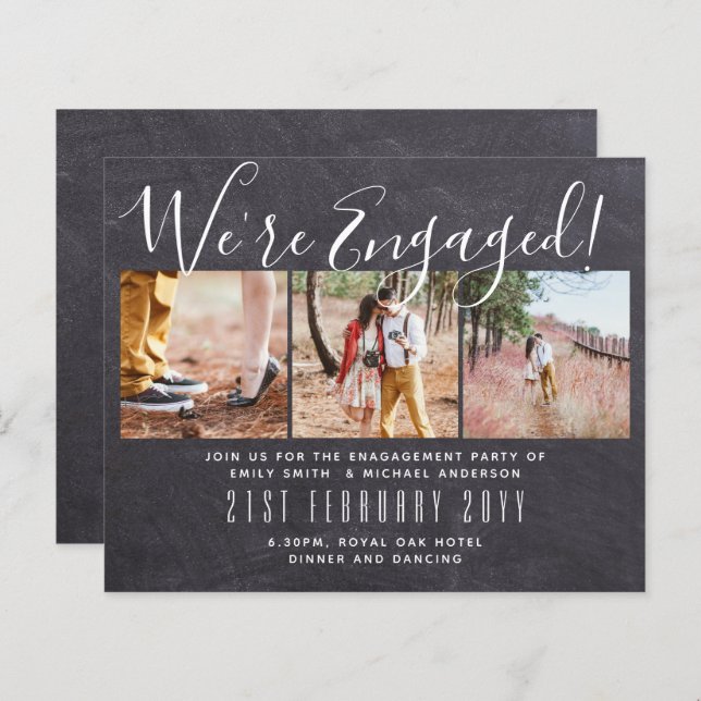 Nous sommes engagés ! Moderne Photo Collage Invita (Devant / Derrière)