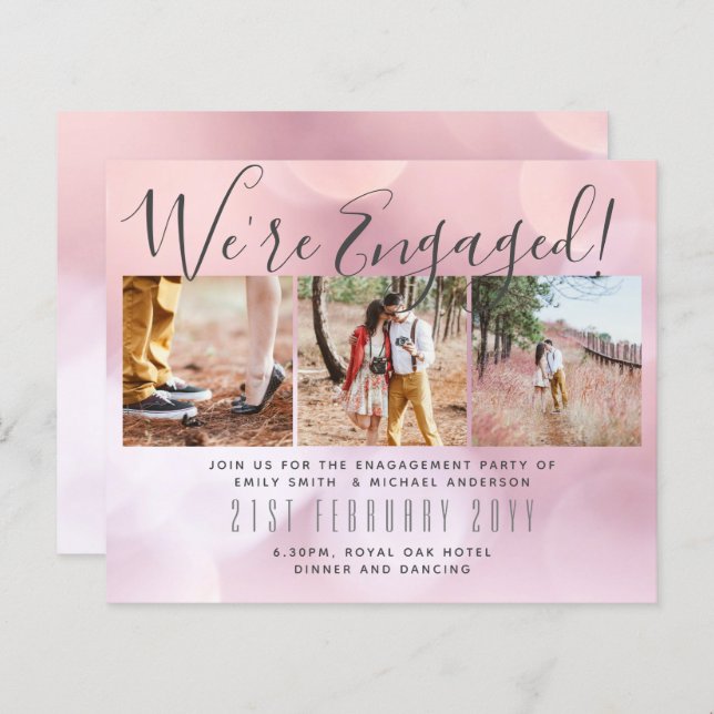 Nous sommes engagés ! Moderne Photo Collage Invita (Devant / Derrière)