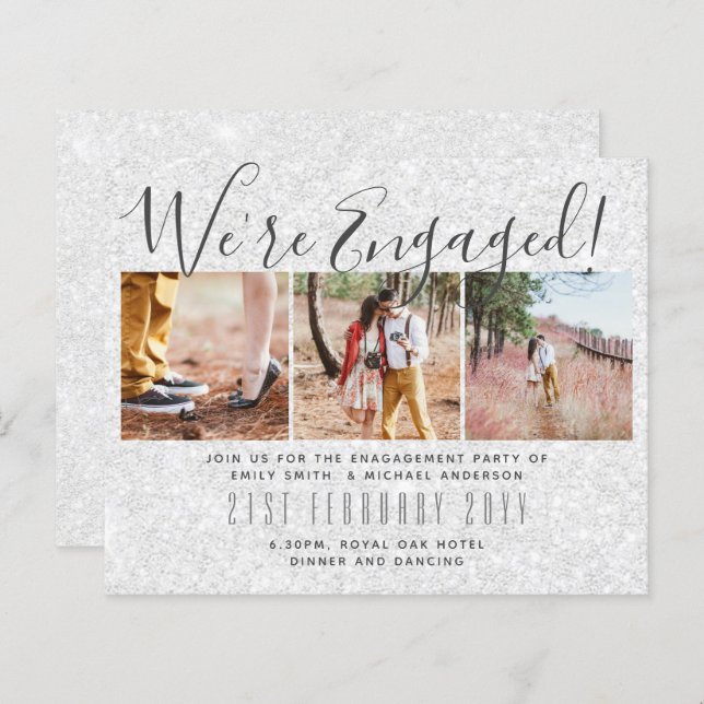 Nous sommes engagés ! Moderne Photo Collage Invita (Devant / Derrière)