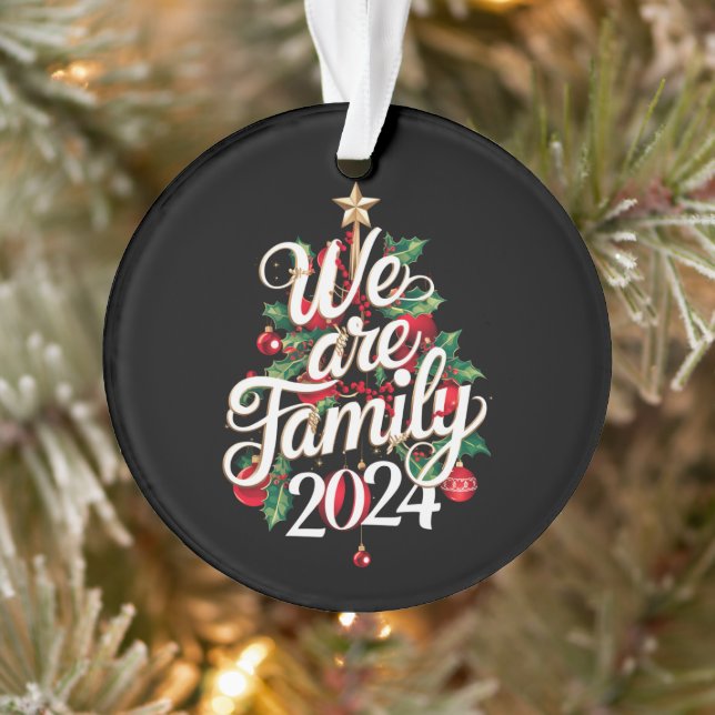 Nous sommes famille Noël 2024 Correspondant Pyjama (Arbre)