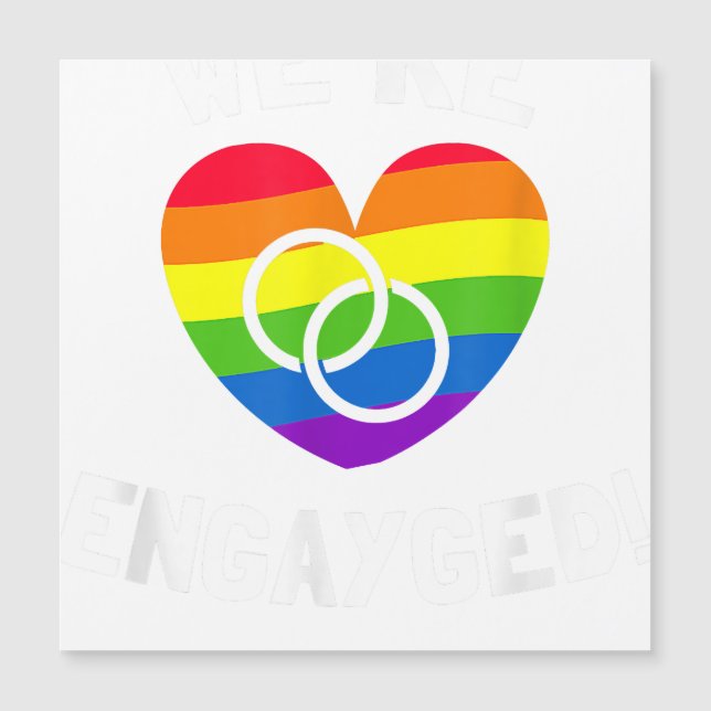 Nous sommes Fiançailles gays engagés (Devant)