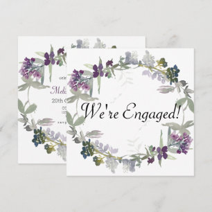 Nous sommes fiancés Aquarelle Fleurs sauvages Lava