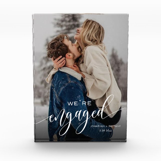 Nous sommes fiancés ! Bloc photo souvenir (Devant)
