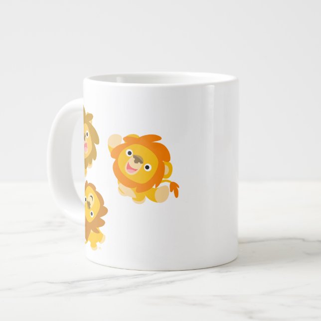"Nous sommes là !!" Mug géant Lions de dessin anim (Devant gauche)