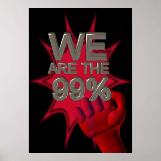 Nous sommes le 99% Occupy mouvement premier poster (Devant)