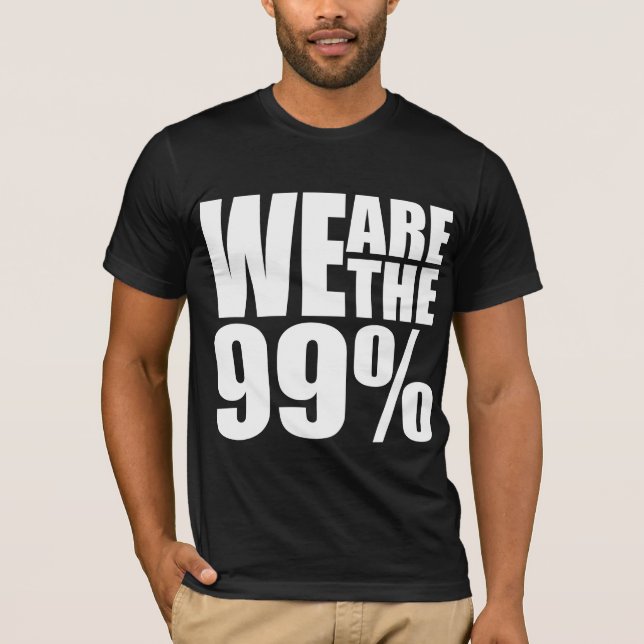 Nous sommes le T-shirt en toile Bella foncé à 99% (Devant)
