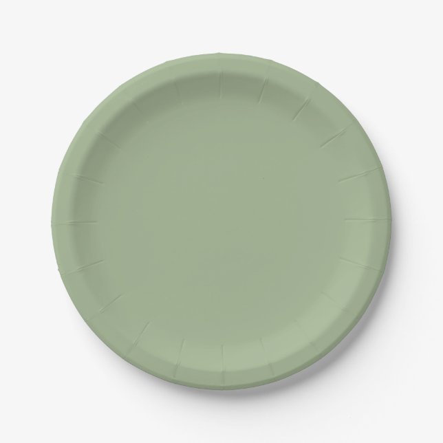 Nous sommes mariés Assiette en papier vert (Devant)