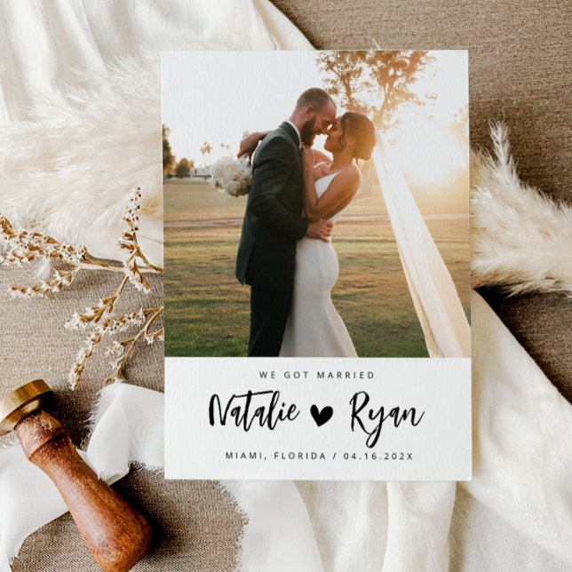 nous sommes mariés mariage photo personnalisé fair (Créateur téléchargé)
