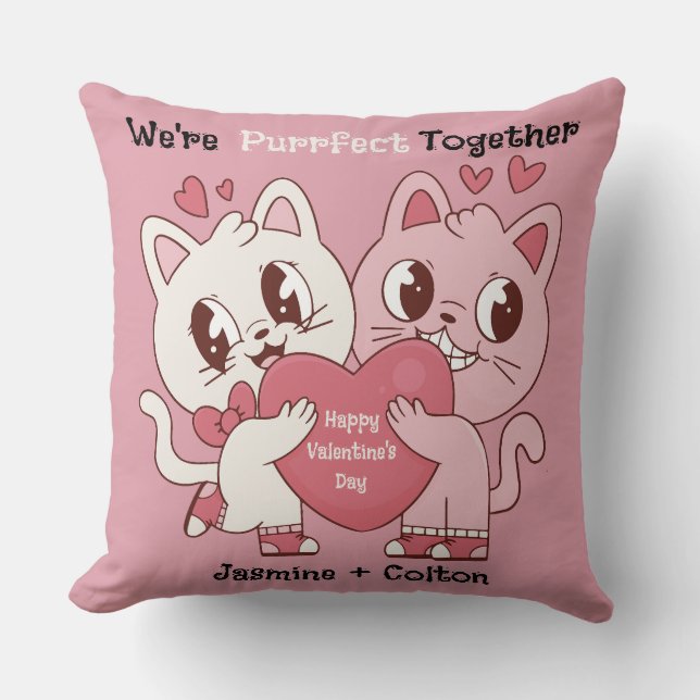 Nous sommes parfaits ensemble Coussin de la Saint- (Recto)