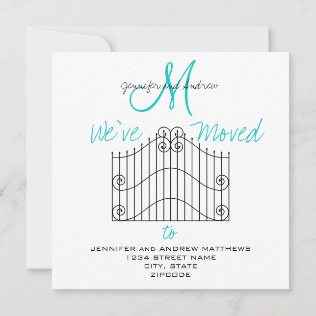 Nous sommes passés à un nouveau Faire-part d'adres (Devant)