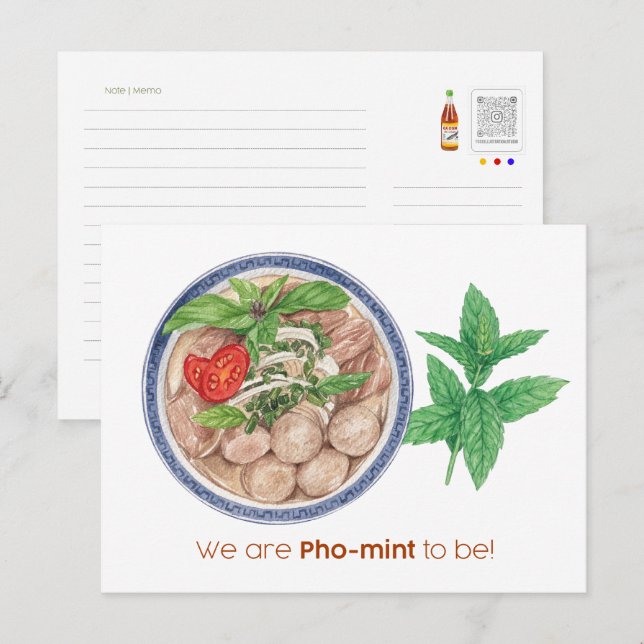 Nous Sommes Pho-Mint À Être Carte (Devant / Derrière)