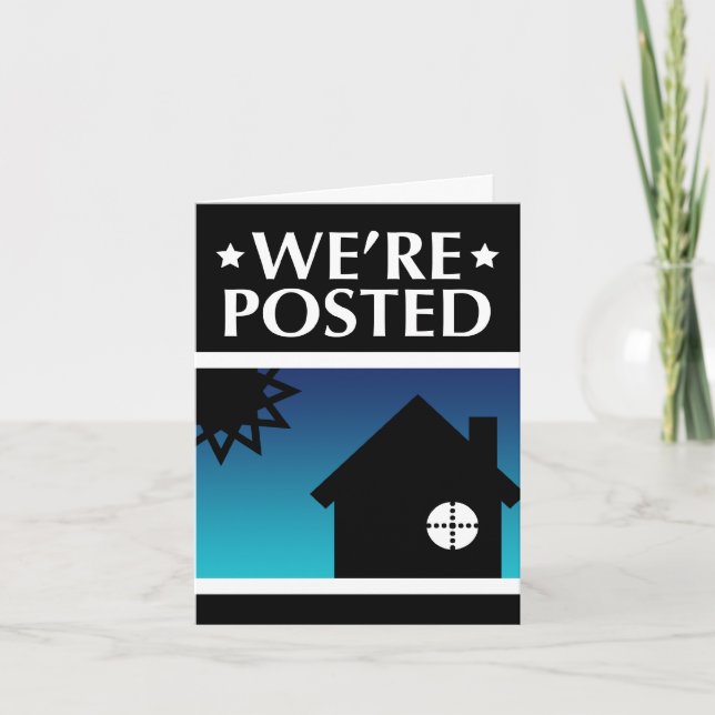 nous sommes postés faire-part : pop home (Devant)