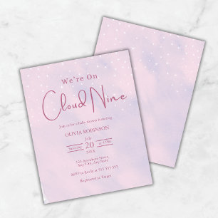 Nous sommes sur le nuage 9 Dreamy Baby shower rose