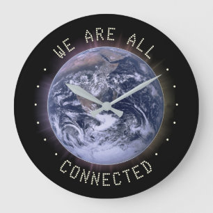 Nous Sommes Tous Connectés Horloge Mur