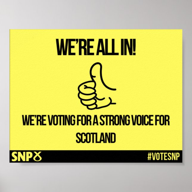 Nous sommes tous dans - SNP Poster (Devant)