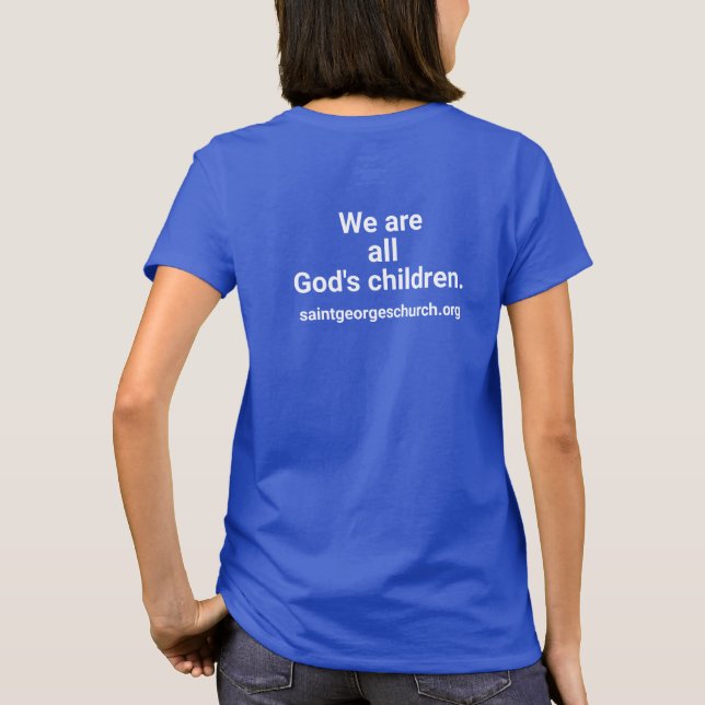 Nous sommes tous les enfants de Dieu. T-shirt /St. (Dos)