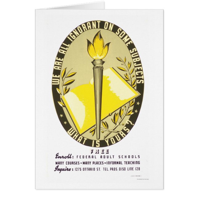 Nous sommes tous WPA 1938 ignorant (Devant)