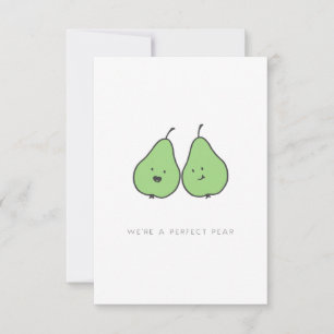 Nous sommes une carte Valentine Pear Parfait