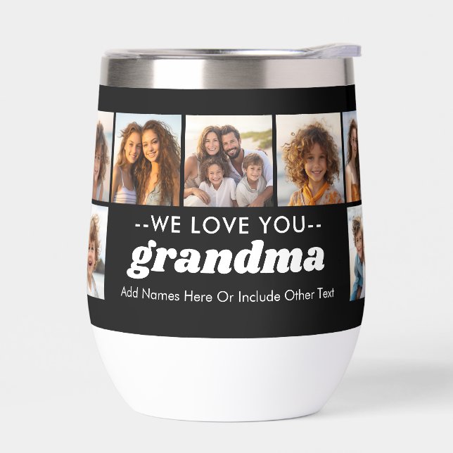 Nous t'aimons grand-mère - 15 Photo Collage (Gauche)