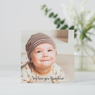 Nous t'aimons Grand-mère Photographie avec Typogra