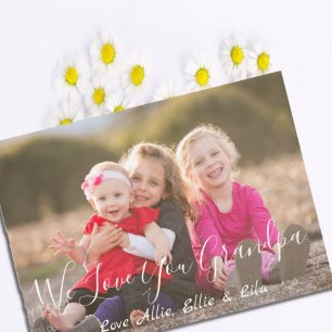 Nous t'aimons Grand-Père carte de Fête des pères