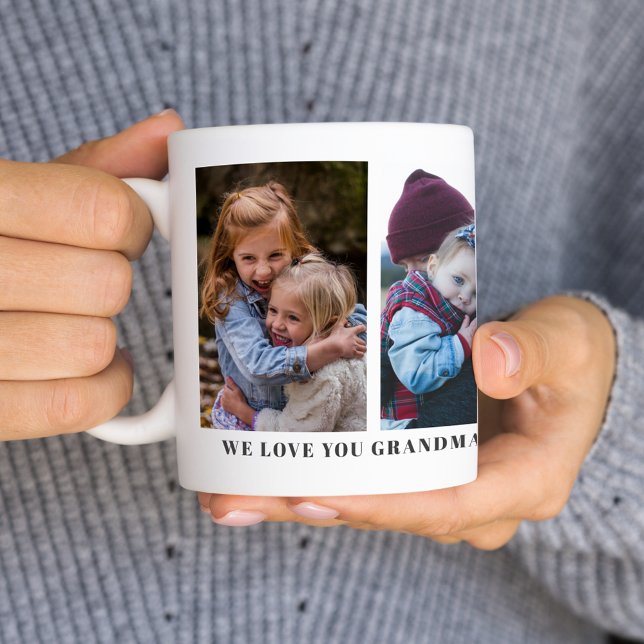 Nous t'aimons Mamie Mug Personnalisé Personnalisé (Créateur téléchargé)