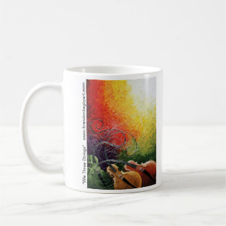 Nous tasse de café de trois ficelles