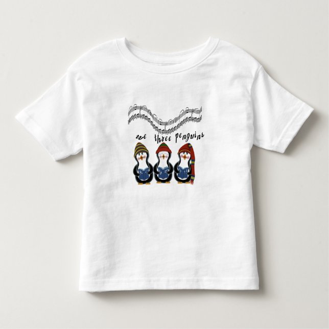 Nous trois pingouins T-shirts et cadeaux de vacanc (Devant)