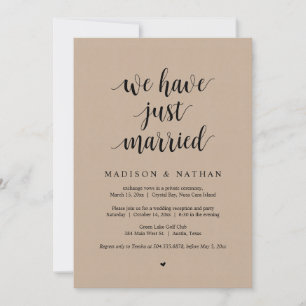 Nous venons de nous marier, Invitation à la fête d