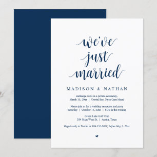 Nous venons de nous marier, Invitation de mariage 