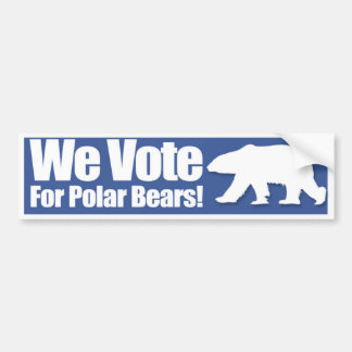 Nous Votons Pour Un Sticker Pour Ours Polaires