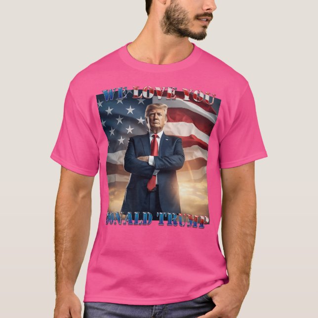 Nous Vous Aimons Donald Trump Tshirt (Devant)