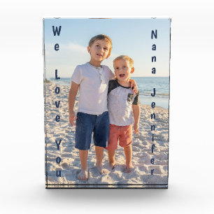 Nous vous aimons Famille Photo PERSONNALISER Bloc