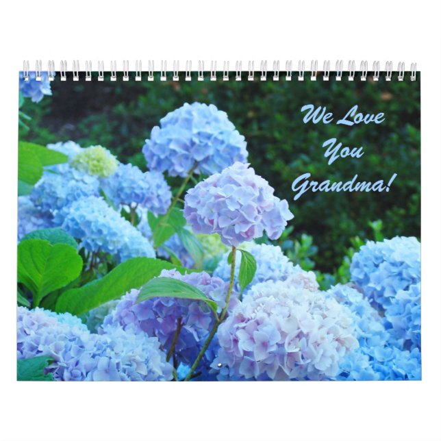 Nous vous aimons grand-mère Calendriers de fleurs  (Protection)