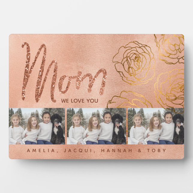 Nous vous aimons Maman Plaque photo 3 (Devant)