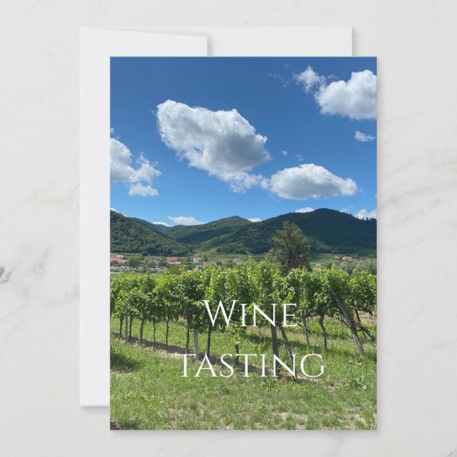 Nous vous avons invitation à la dégustation de vin (Devant)