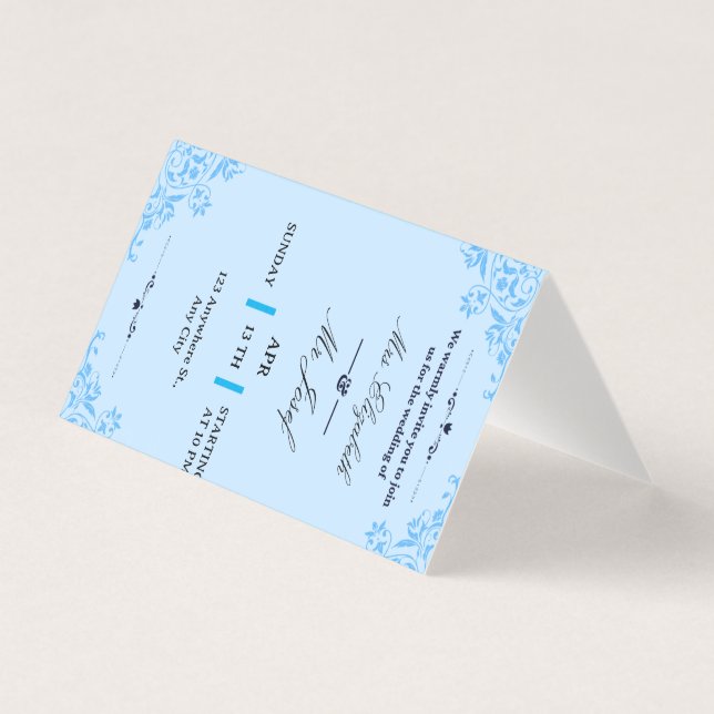 Nous vous invitons chaleureusement au mariage de  (Front)