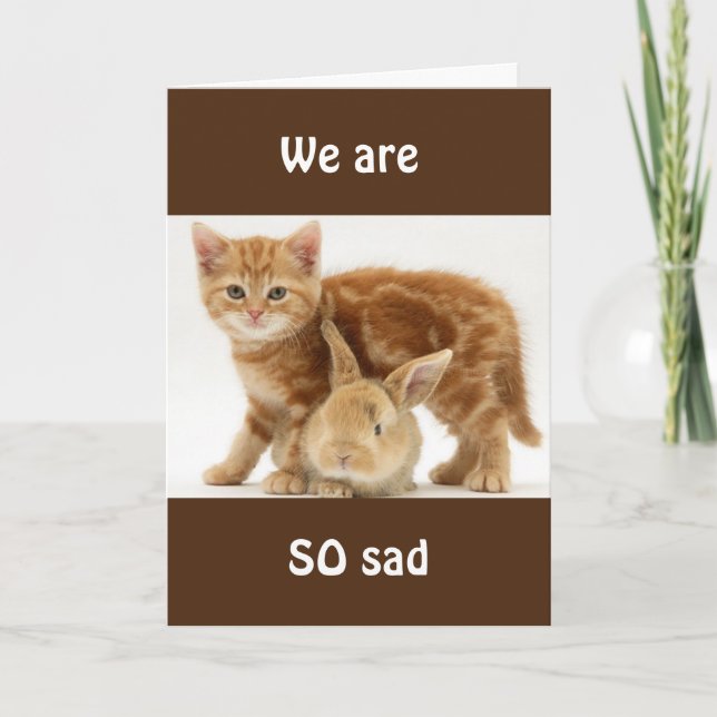 NOUS VOUS "MANQUERONS" TANT ! CARTE (Devant)