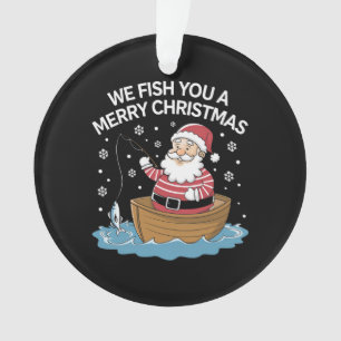 Nous Vous Poissons Un Joyeux Pêcheur De Noël Pêche
