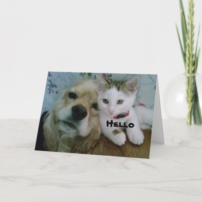 NOUS VOUS SOUHAITONS TOUS LES DEUX UNE CARTE "ANNI (Devant)